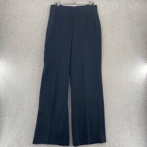 Talbots Pants Womens 6 Black Wide Leg Pockets Office Career Work Everyday NWT